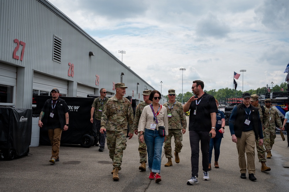 Nordhaus represents National Guard at NASCAR Cook Out 400