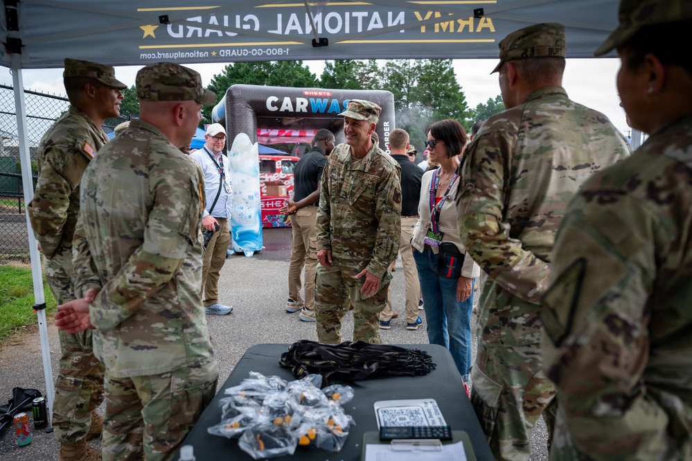 Nordhaus represents National Guard at NASCAR Cook Out 400