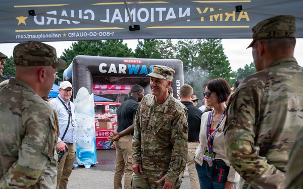 Nordhaus represents National Guard at NASCAR Cook Out 400