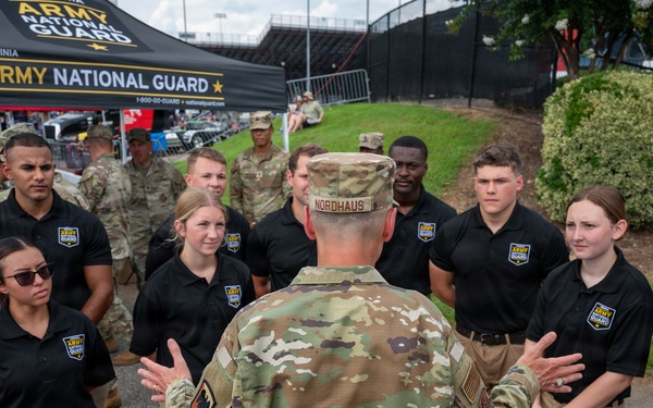 Nordhaus represents National Guard at NASCAR Cook Out 400
