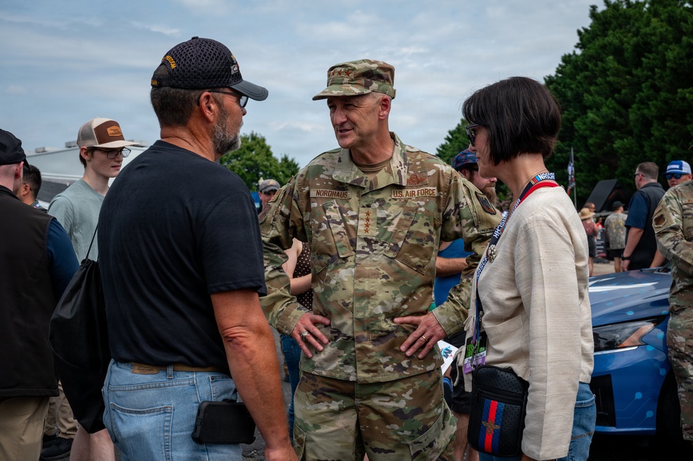 Nordhaus represents National Guard at NASCAR Cook Out 400