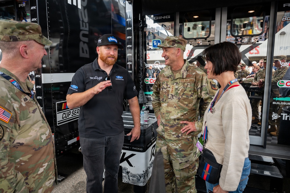 Nordhaus represents National Guard at NASCAR Cook Out 400