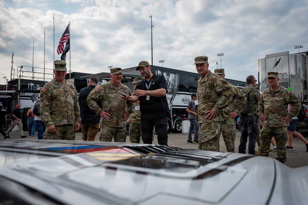 Nordhaus represents National Guard at NASCAR Cook Out 400