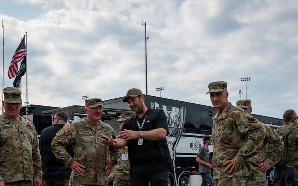 Nordhaus represents National Guard at NASCAR Cook Out 400