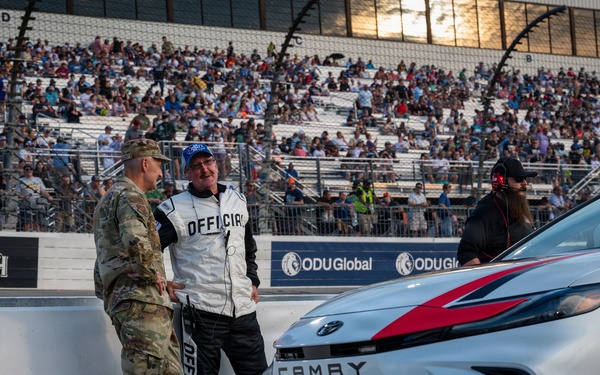 Nordhaus represents National Guard at NASCAR Cook Out 400