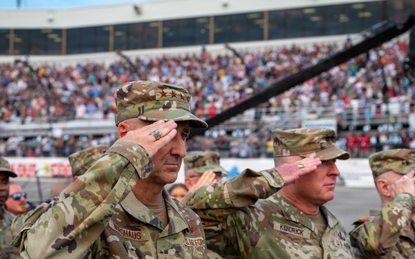 Nordhaus represents National Guard at NASCAR Cook Out 400