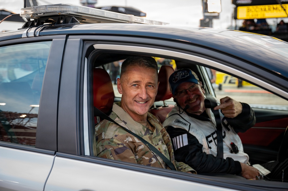 Nordhaus represents National Guard at NASCAR Cook Out 400
