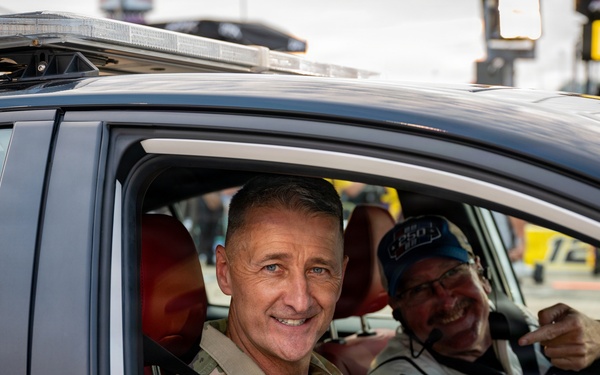 Nordhaus represents National Guard at NASCAR Cook Out 400