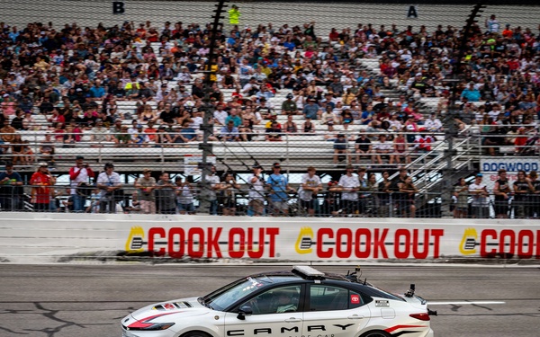 Nordhaus represents National Guard at NASCAR Cook Out 400