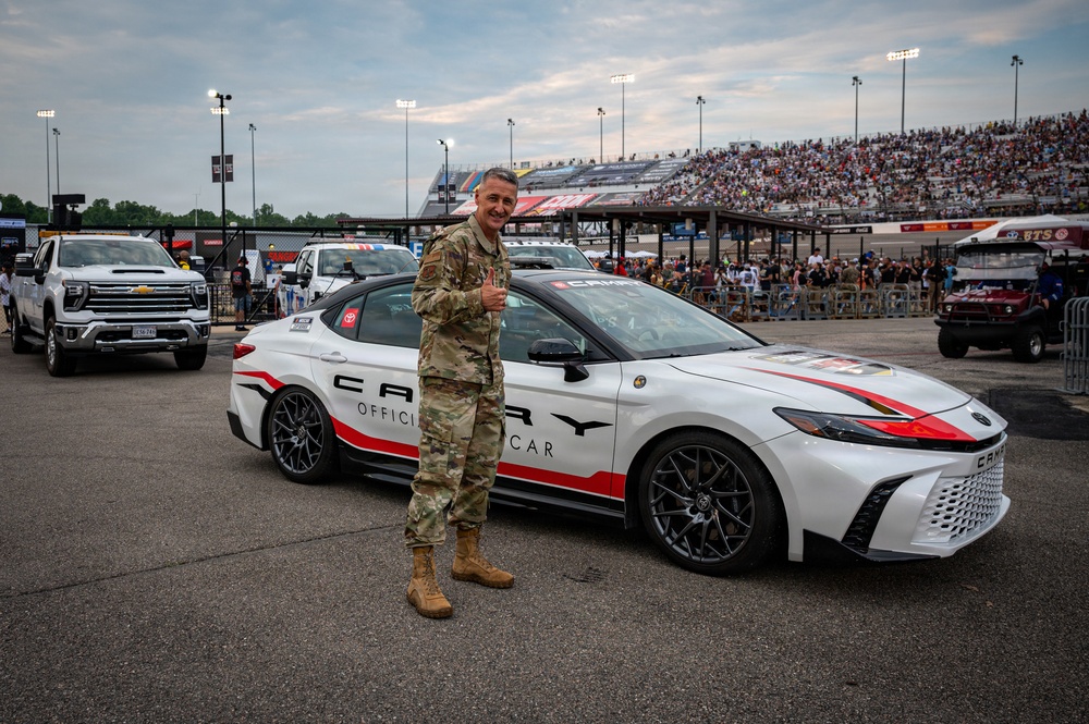 Nordhaus represents National Guard at NASCAR Cook Out 400