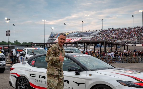 Nordhaus represents National Guard at NASCAR Cook Out 400