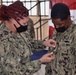 NAS Jacksonville Commanding Officer surprised Sailors today by promoting them through the Meritorious Advancement Program