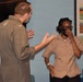 NAS Jacksonville Commanding Officer surprised Sailors today by promoting them through the Meritorious Advancement Program
