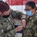 NAS Jacksonville Commanding Officer surprised Sailors today by promoting them through the Meritorious Advancement Program