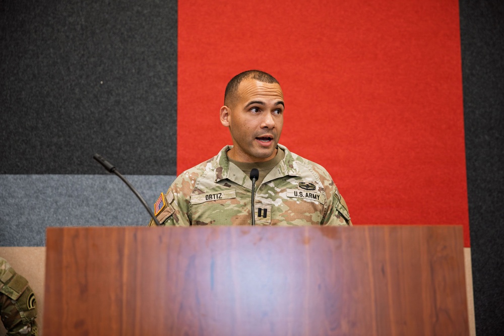 New commander, Capt. Rodrick Ortiz, takes charge of field artillery unit in Queens, N.Y.