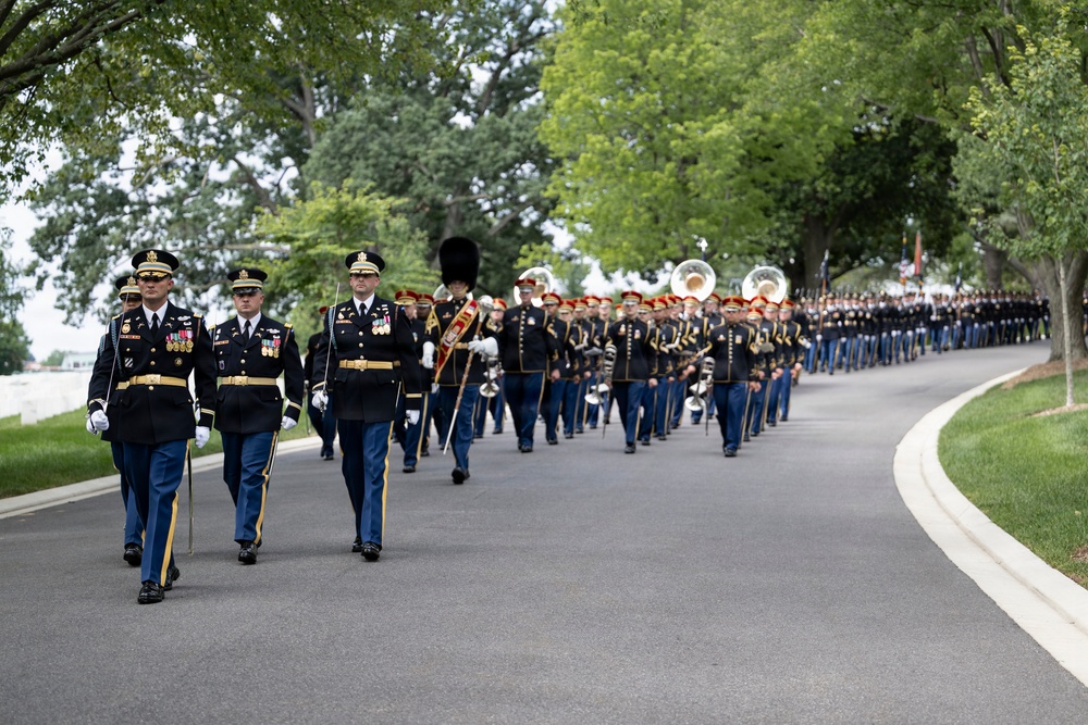Full Military Funeral Honors with Escort are Conducted for U.S. Army Gen. David Maddox in Section 34