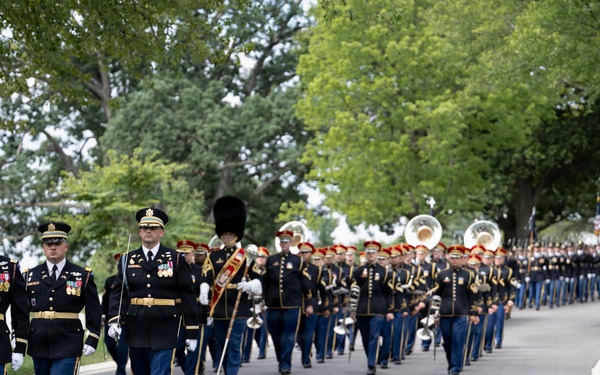 Full Military Funeral Honors with Escort are Conducted for U.S. Army Gen. David Maddox in Section 34
