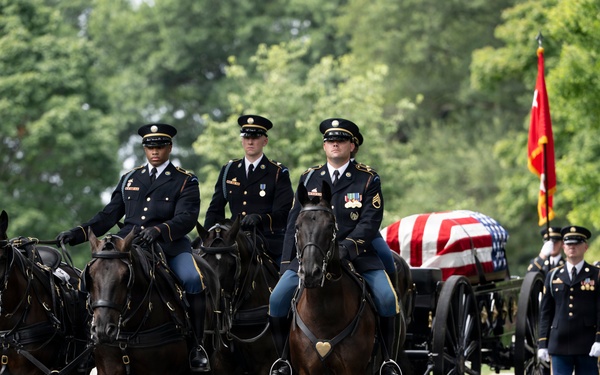 Full Military Funeral Honors with Escort are Conducted for U.S. Army Gen. David Maddox in Section 34