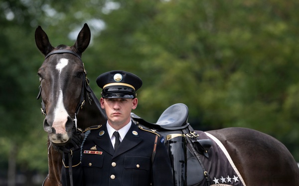 Full Military Funeral Honors with Escort are Conducted for U.S. Army Gen. David Maddox in Section 34