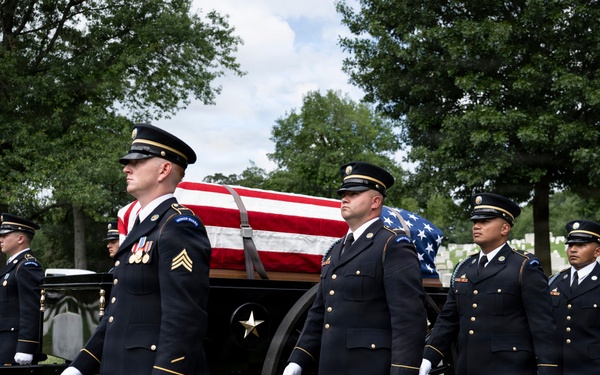 Full Military Funeral Honors with Escort are Conducted for U.S. Army Gen. David Maddox in Section 34