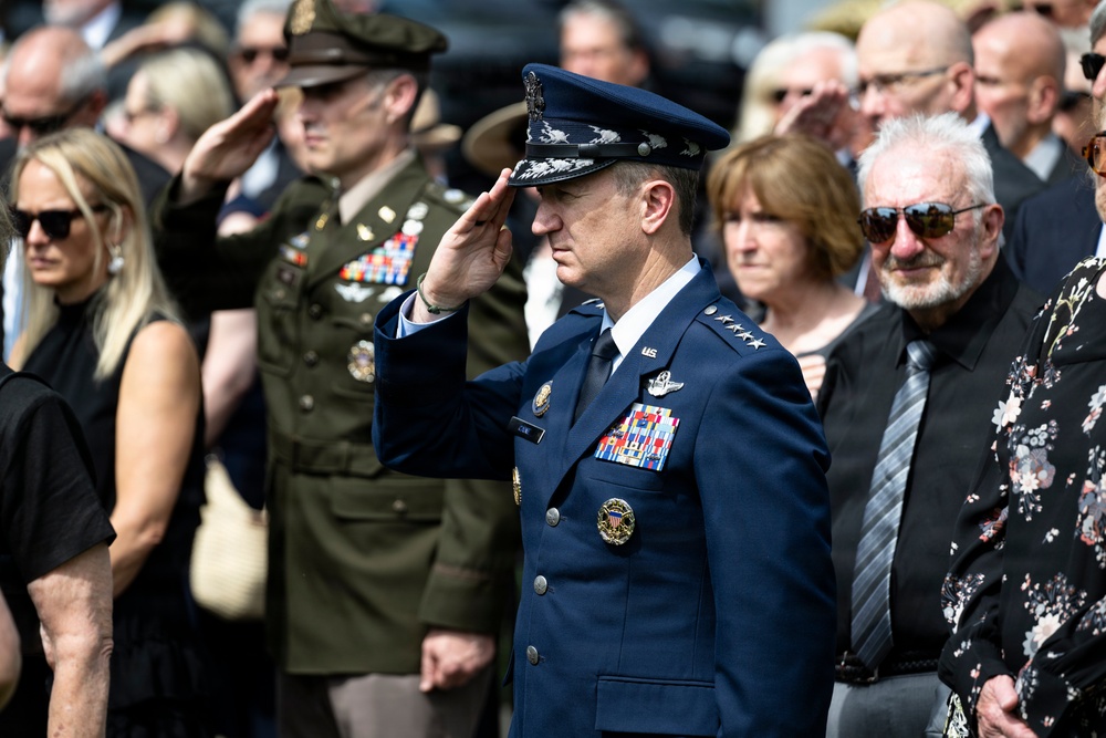 Full Military Funeral Honors with Escort are Conducted for U.S. Army Gen. David Maddox in Section 34