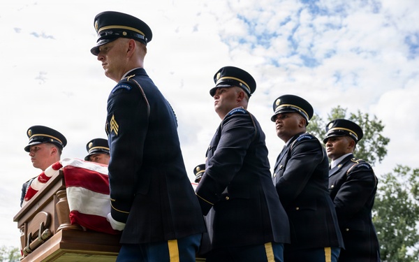Full Military Funeral Honors with Escort are Conducted for U.S. Army Gen. David Maddox in Section 34