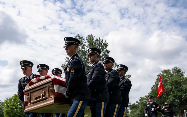 Full Military Funeral Honors with Escort are Conducted for U.S. Army Gen. David Maddox in Section 34