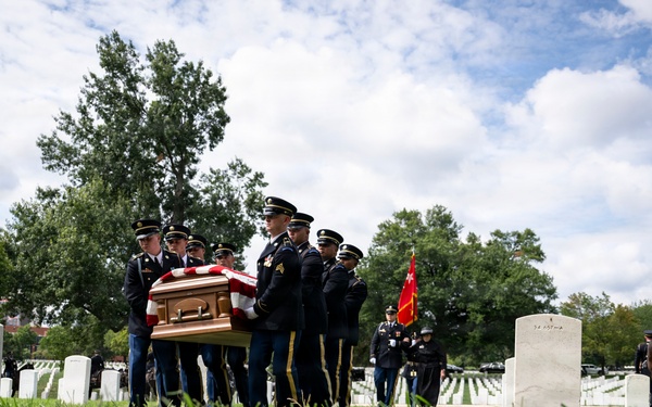 Full Military Funeral Honors with Escort are Conducted for U.S. Army Gen. David Maddox in Section 34