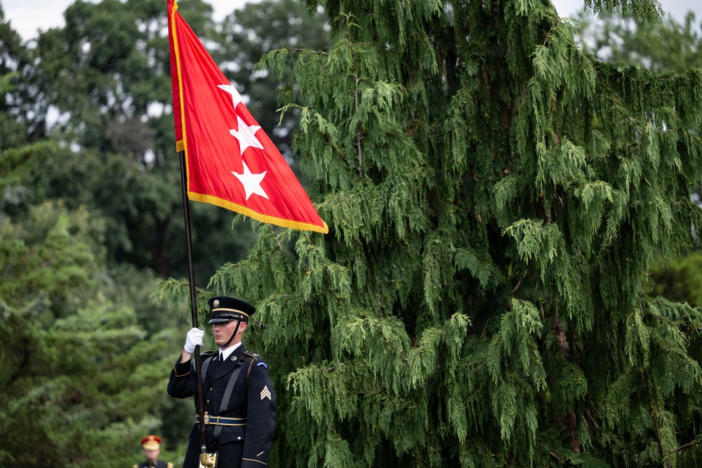 Full Military Funeral Honors with Escort are Conducted for U.S. Army Gen. David Maddox in Section 34