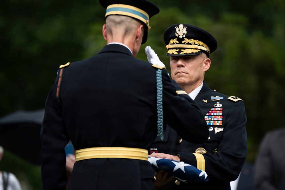 Full Military Funeral Honors with Escort are Conducted for U.S. Army Gen. David Maddox in Section 34