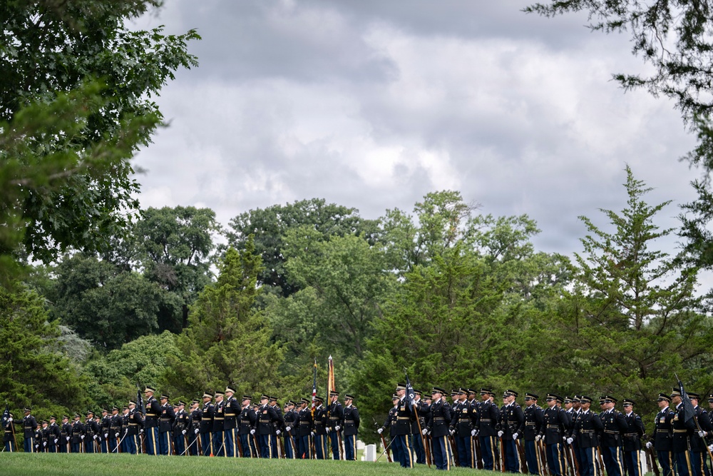 Full Military Funeral Honors with Escort are Conducted for U.S. Army Gen. David Maddox in Section 34