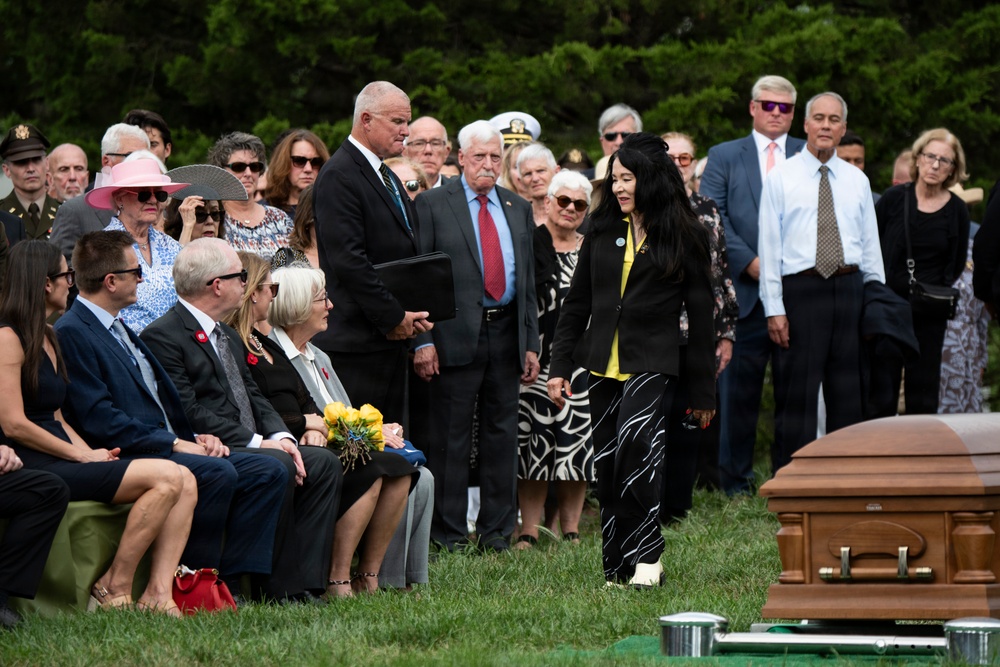 Full Military Funeral Honors with Escort are Conducted for U.S. Army Gen. David Maddox in Section 34