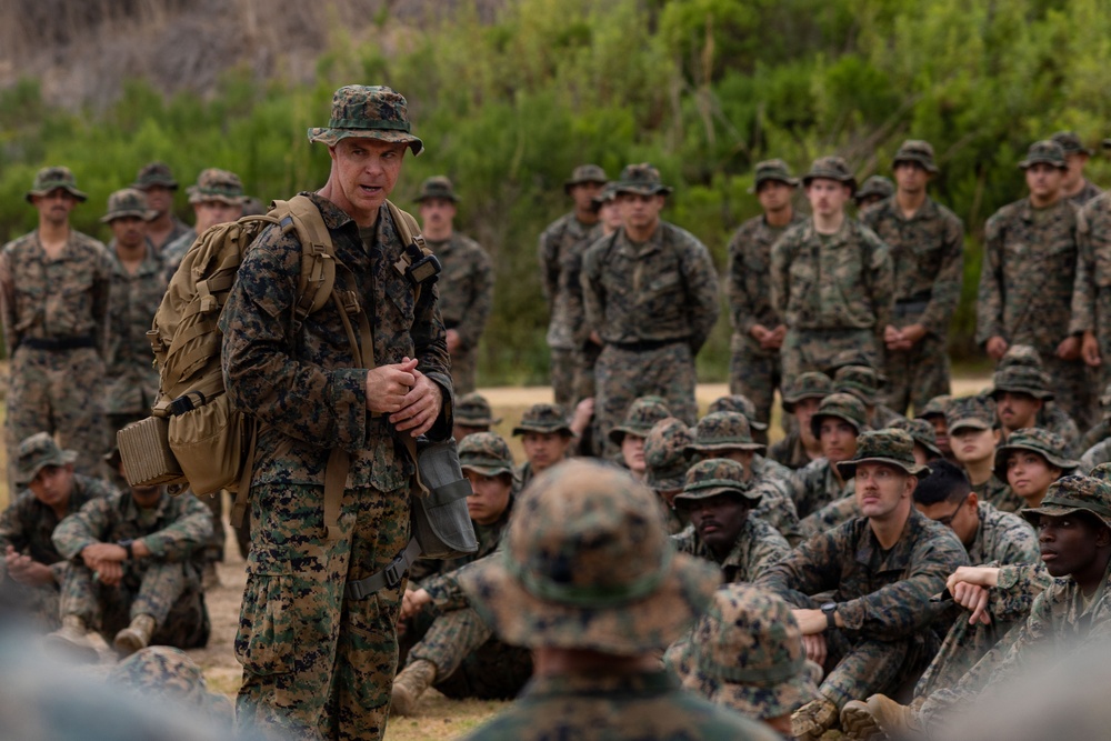 HQ Bn., 1st MARDIV participate in MCMAP event after conditioning hike