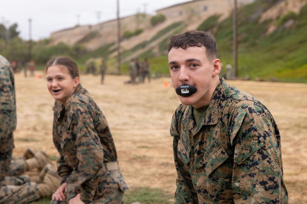 HQ Bn., 1st MARDIV participate in MCMAP event after conditioning hike