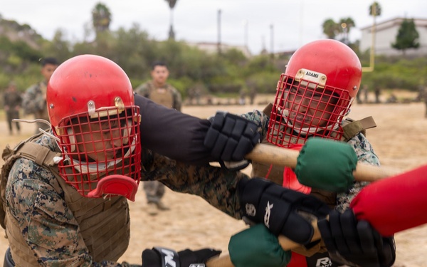 HQ Bn., 1st MARDIV participate in MCMAP event after conditioning hike