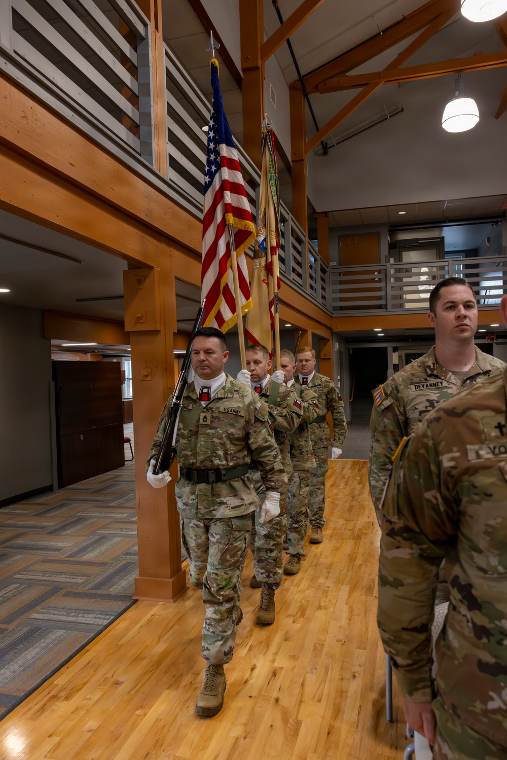 Color Guard Matches into Position