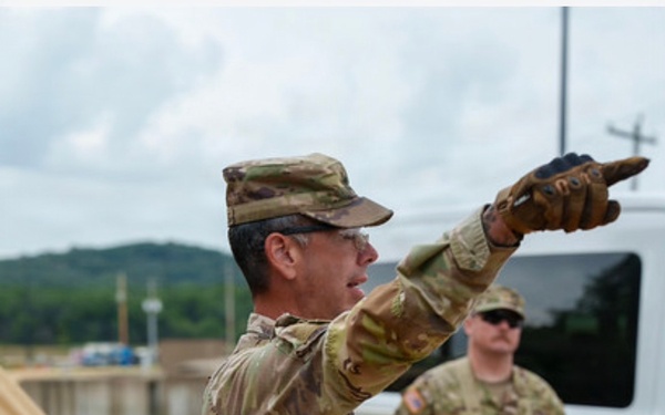 OC/T Directs Soldiers during CBRNE Class