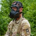 OC/T Demosntrates Correct Use of Gas Mask