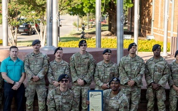 The City of Wichita Falls Honors 82nd SFS MWD Kevin for His Dedicated Service