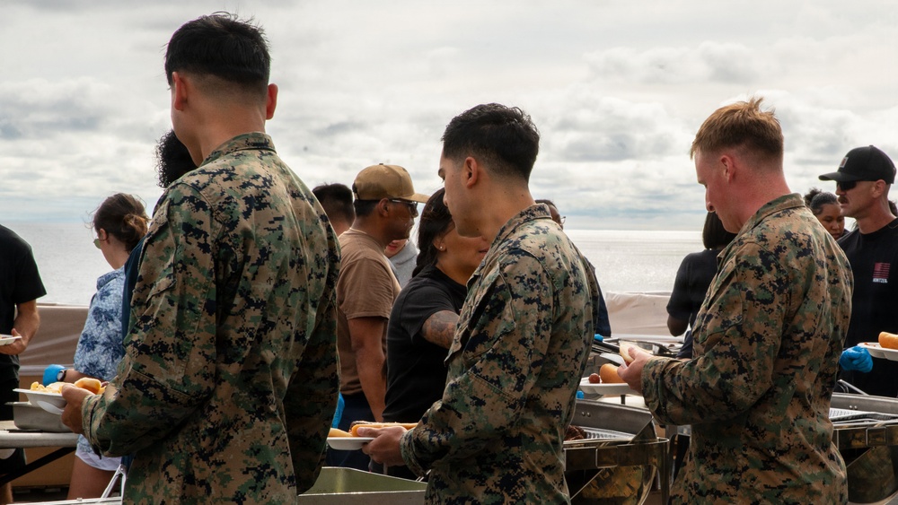 U.S. Marines, Sailors participate in steel beach picnic