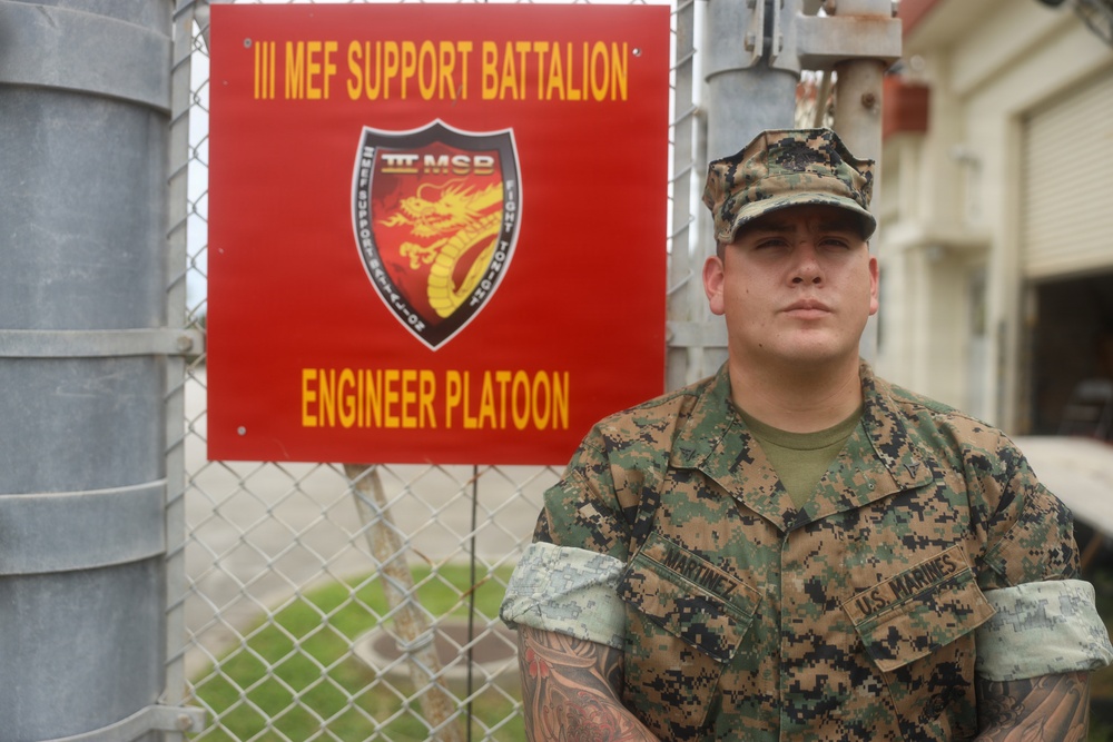 III Marine Expeditionary Force Support Battalion Marine rushes to aid occupants during Chatan hotel fire