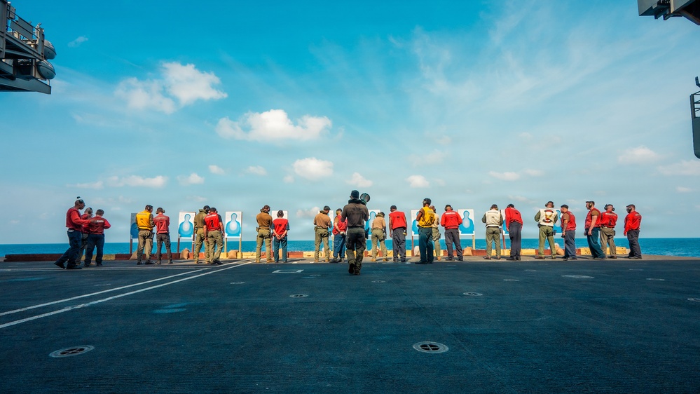 George Washington Conducts Live Fire Exercise