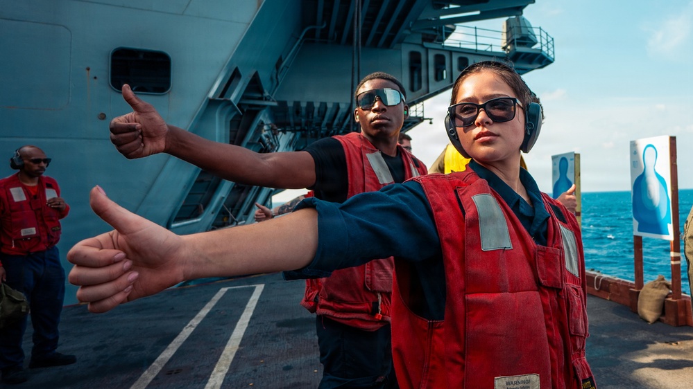 George Washington Conducts Live Fire Exercise