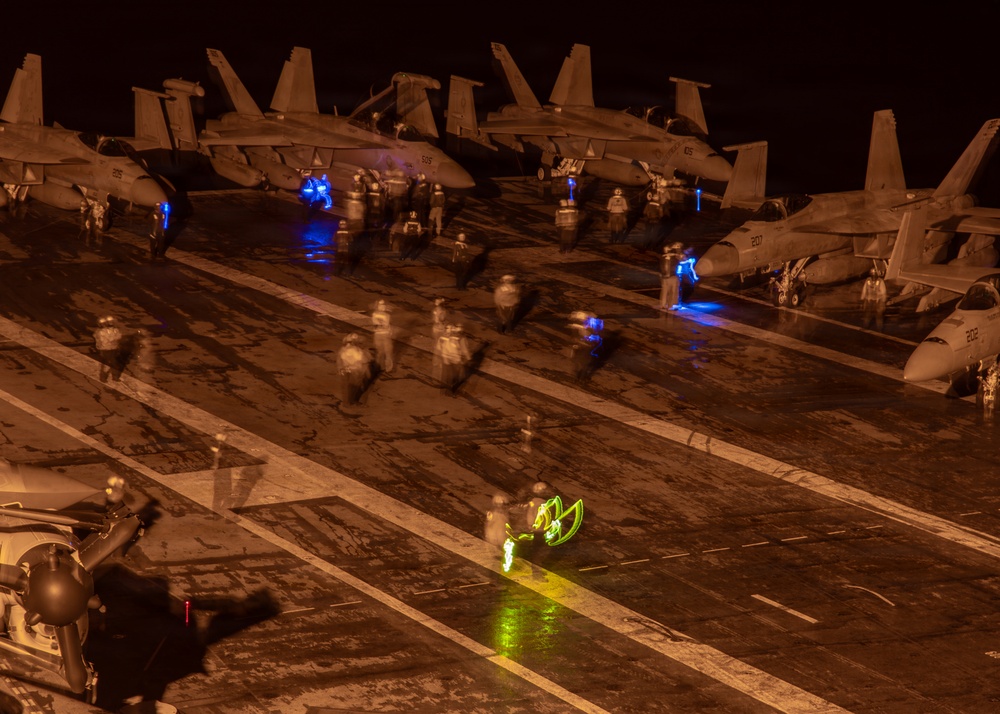 George Washington Conducts Flight Operations