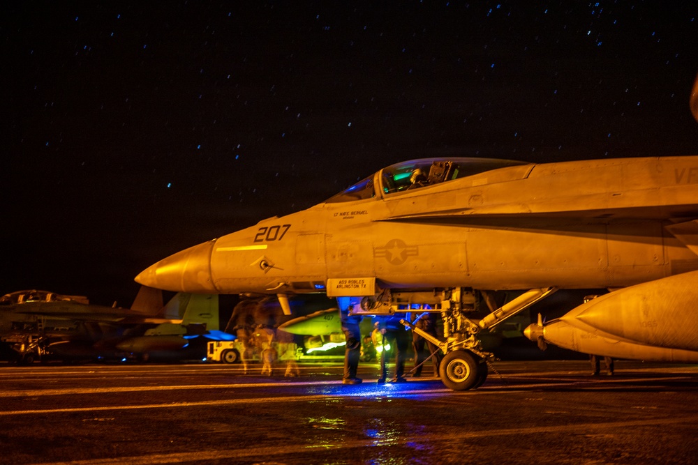 George Washington Conducts Flight Operations
