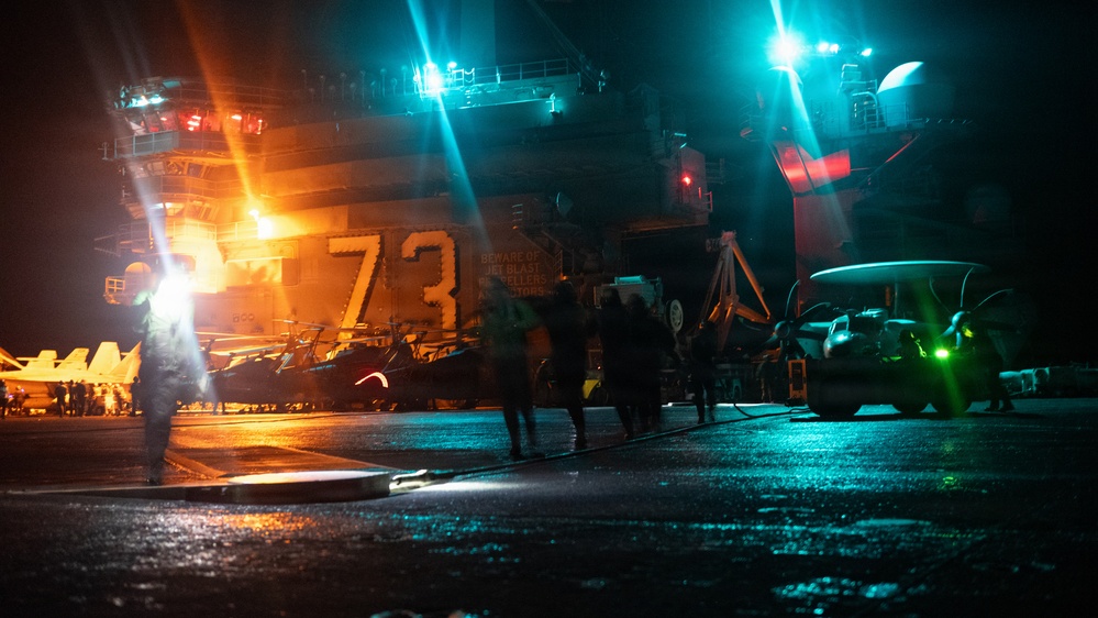 George Washington Conducts Flight Operations