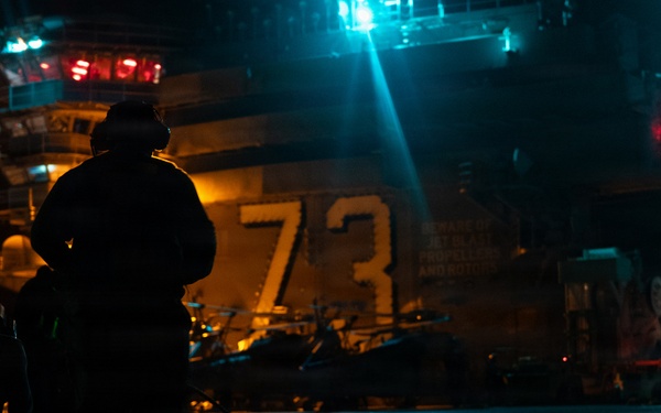 George Washington Conducts Flight Operations