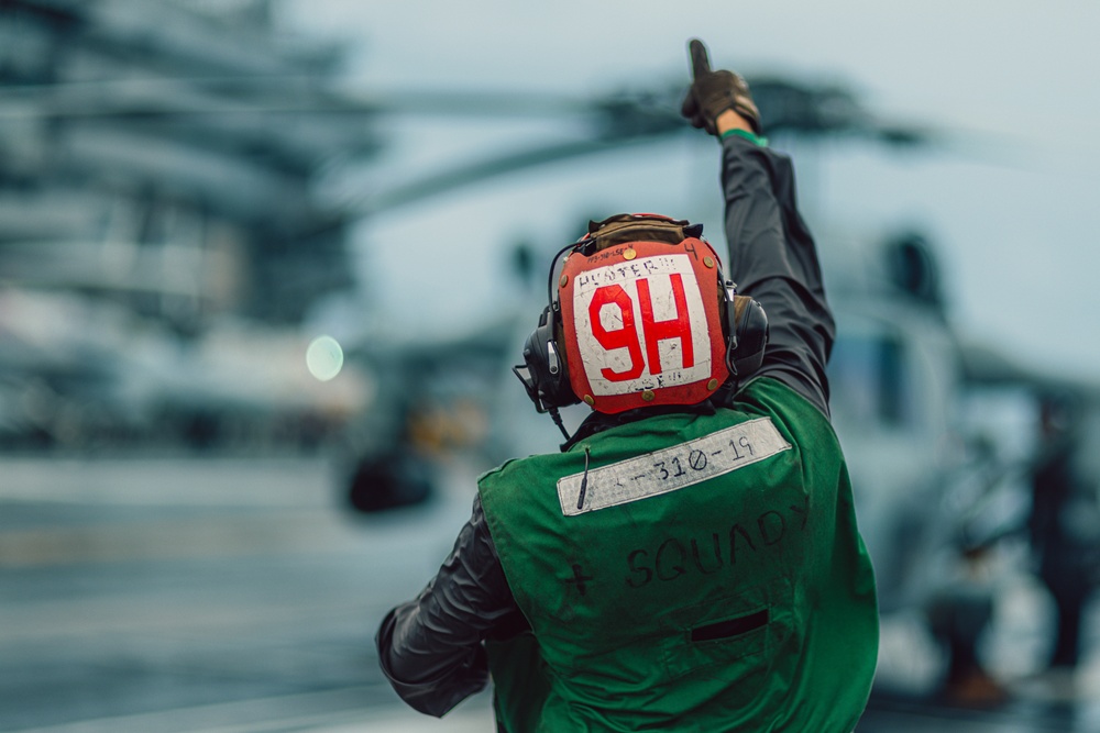 George Washington Conducts Flight Operations