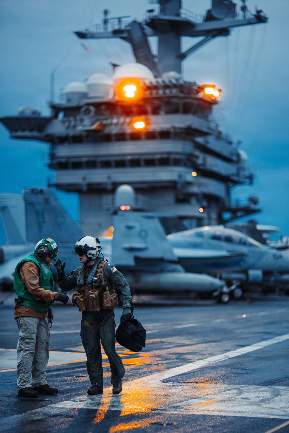 George Washington Conducts Flight Operations