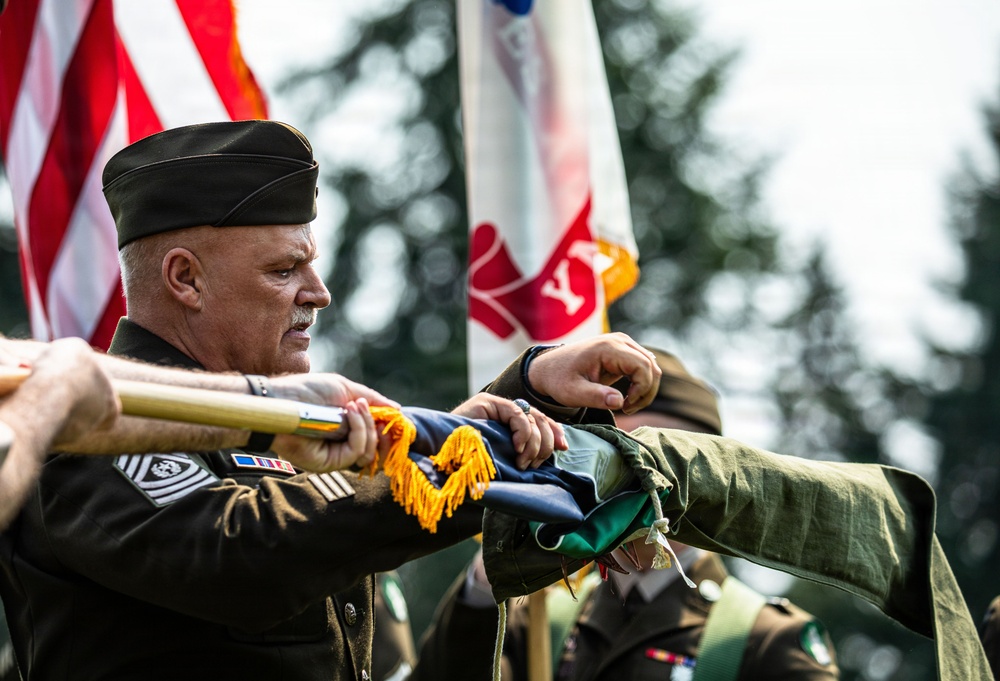 104th Division (Leader Training) casing ceremony